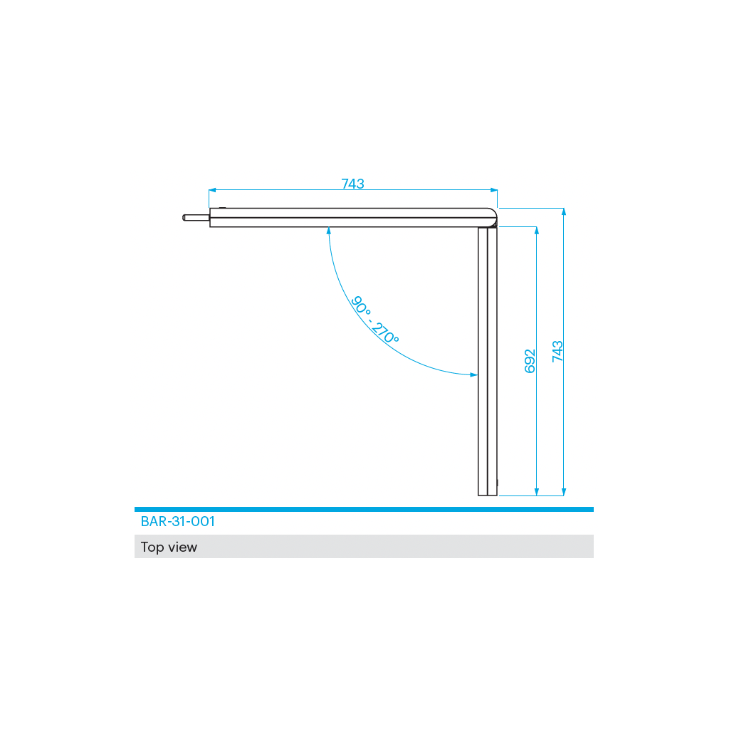 Prolyte BAR-31 Barrikadehjørne – Flexi – bilde 2
