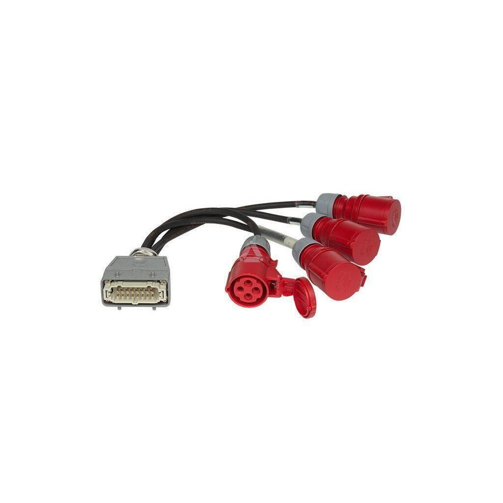 Prolyte PLA-34-02 Harting til CEE – 4 x CEE Hun rød, 1 x Harting 16 – bilde 2
