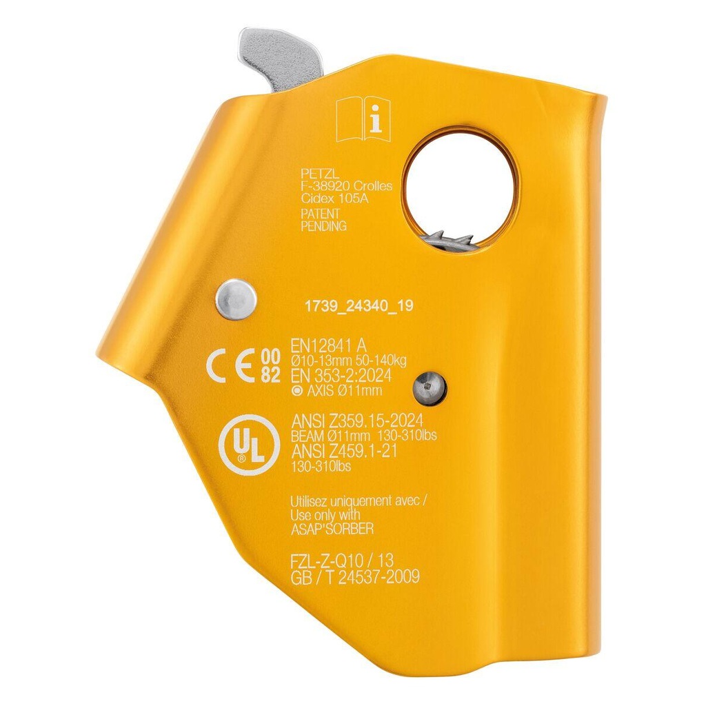 PETZL ASAP Løpebrems for tau – bilde 2