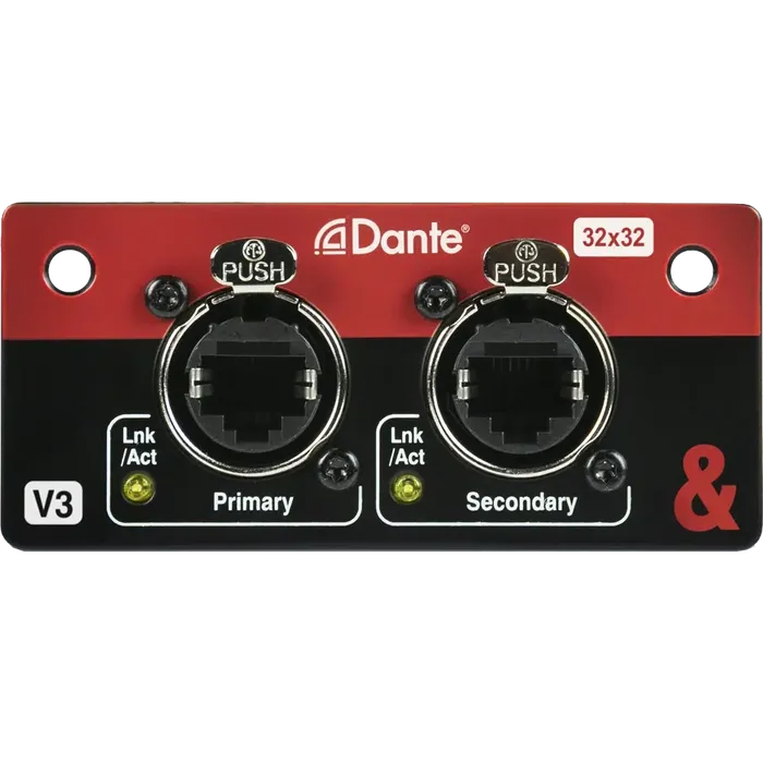 [M-SQ-DANT32-AX] A&H Dante 32×32 I/O-kort for SQ