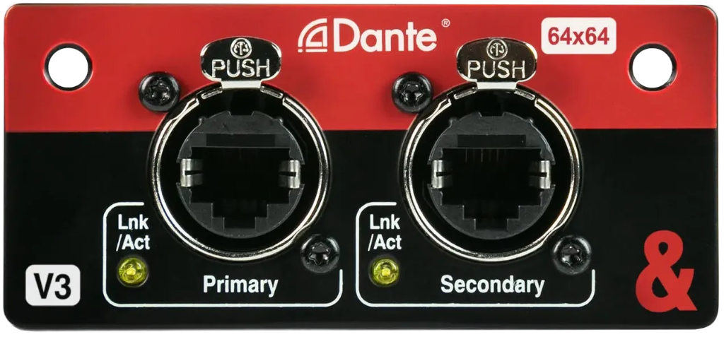 A&H Dante 64×64 I/O-kort for SQ