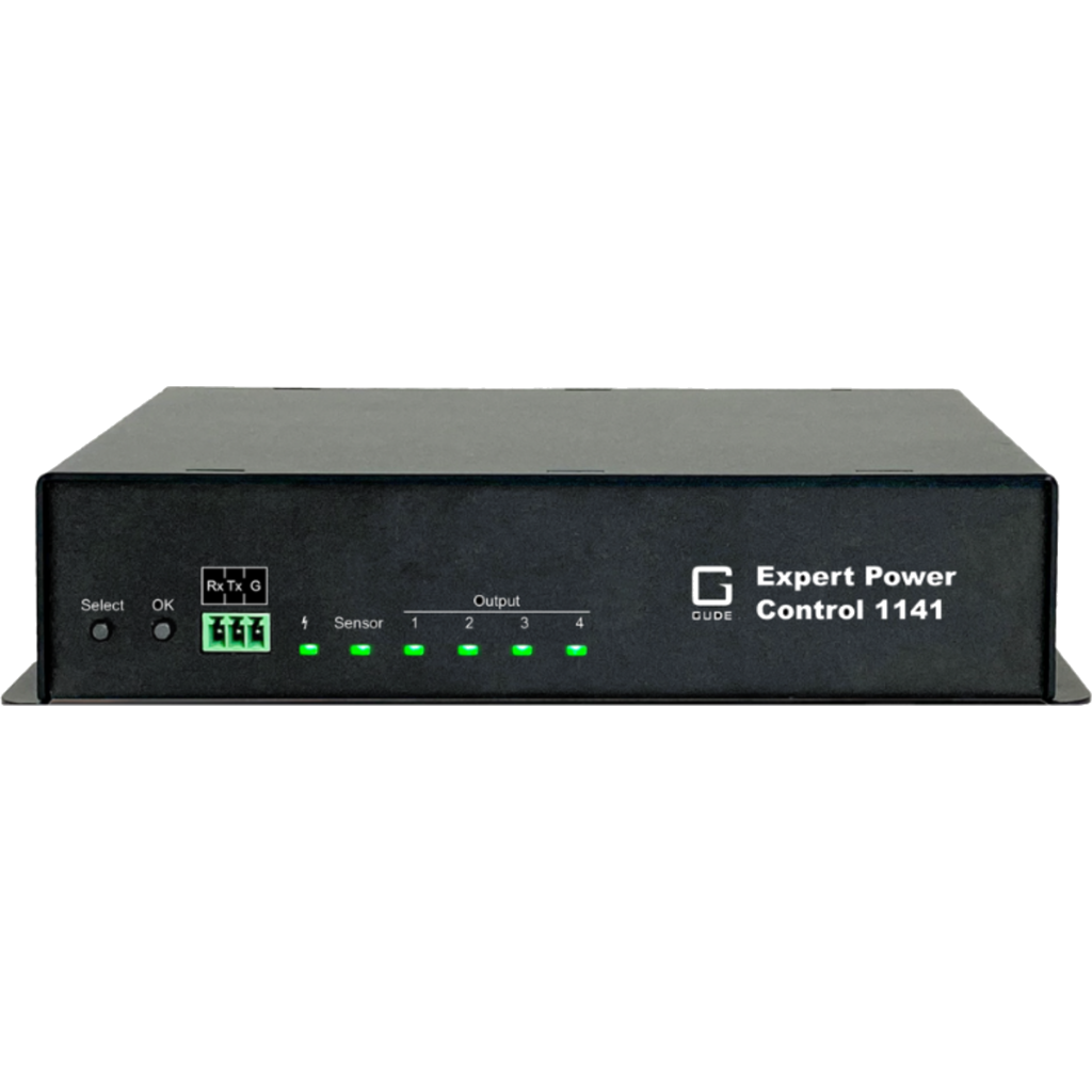 GUDE Expert Power Control 1141-1 – 4-veis PDU med måling og fjernstyring (Power Distribution Unit)