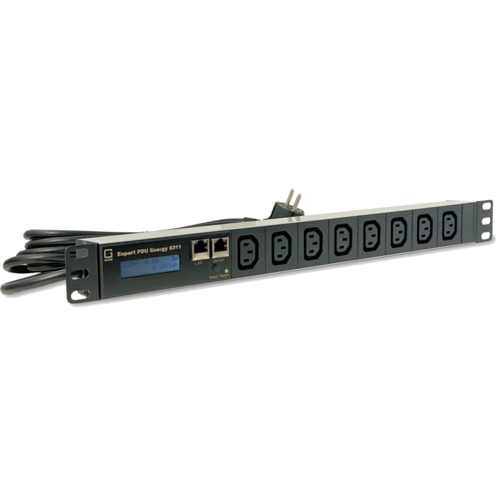 [GUD-83114] GUDE Expert PDU Energy 8311-4 – 7-veis PDU med energimåling og C13-uttak (ikke switchbar)