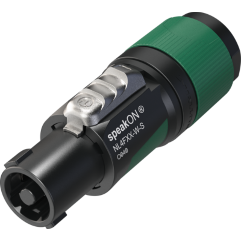 Neutrik NL4FXX-W-S-D – 4-polet speakON kabelkontakt, bulk 100stk