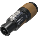 Neutrik NL2FXX-W-S – 2-polet speakON kabelkontakt (6–12 mm), bulk à 50stk