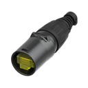 Neutrik NE8MX-B – etherCON® RJ45 carrier for ferdigterminerte plugger (svart hus, 4,5–8 mm kabeldiameter)