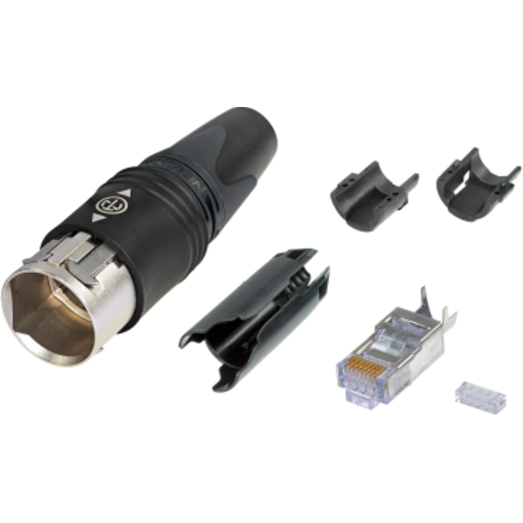 [NE8MC6-MO] Neutrik NE8MC6-MO – etherCON® CAT6 med Push-Pull lås (IP65, selvterminering) 