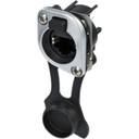 Neutrik NE8FDV-TOP – etherCON® CAT5e D-serie chassis-kontakt med vertikal PCB-tilkobling, IP65/UL50E