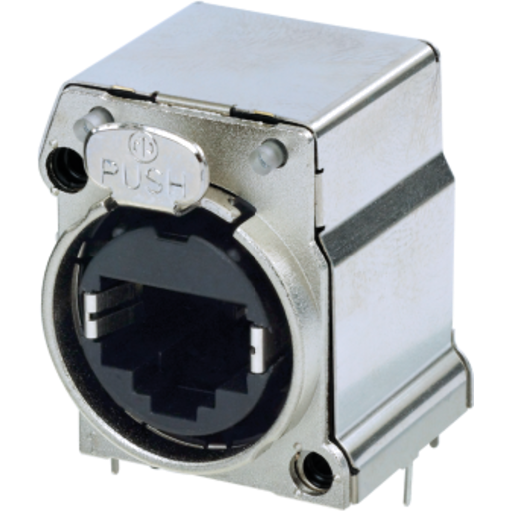 Neutrik NE8FBH-C5-LED1-S – etherCON® CAT5e B-serie chassis-kontakt med LED-kanaler