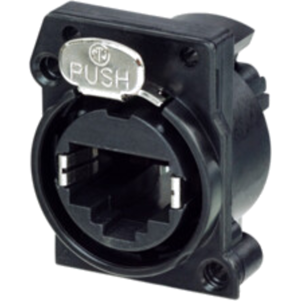 Neutrik NE8FAV-C5 – etherCON® CAT5e A-serie chassis-kontakt, vertikal PCB-montasje