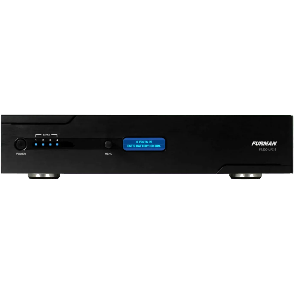 Furman F1500-UPS E – 1500VA rackmontert UPS med spenningsregulering og batteribackup