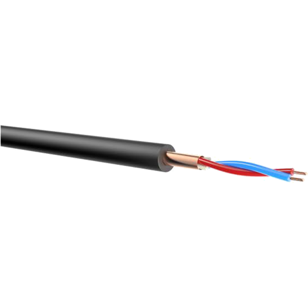 Dreitec 40001 – Symmetrisk NF-kabel 2x0,22 mm² for mikrofon, studio og PA