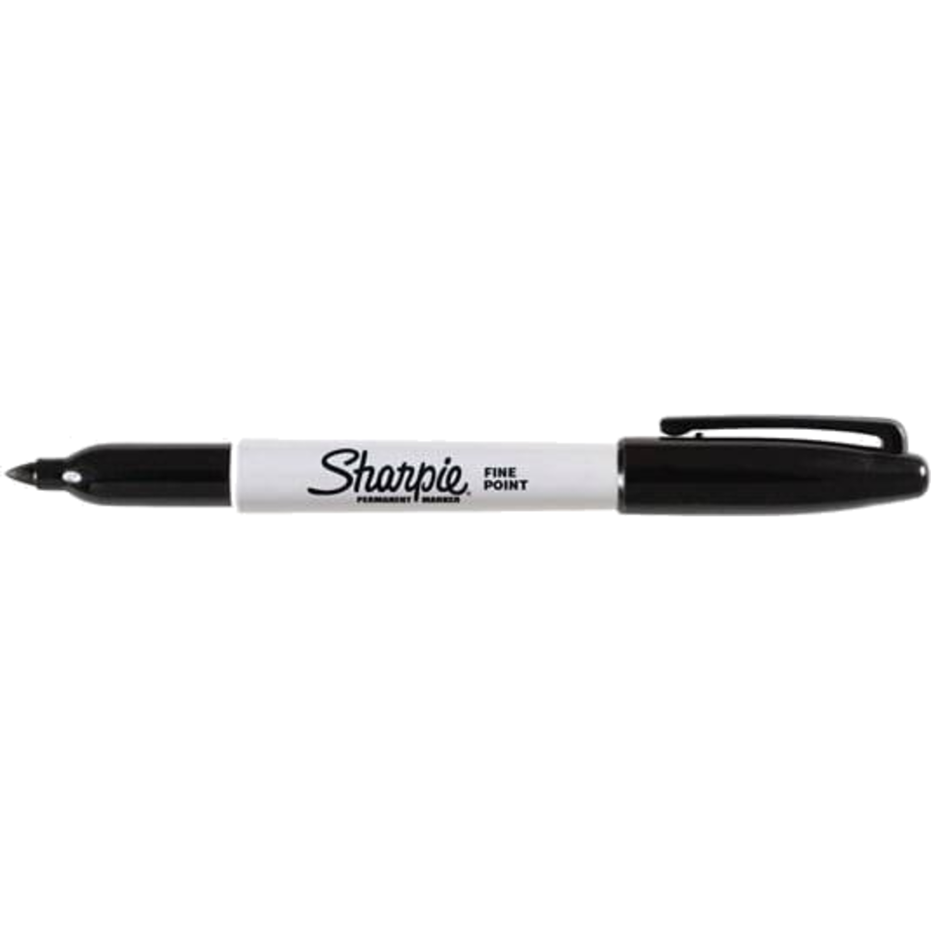 [160633] Sharpie N2109 merkepenn 1 mm sort – permanent tusj for profesjonell merking (12 stk) 