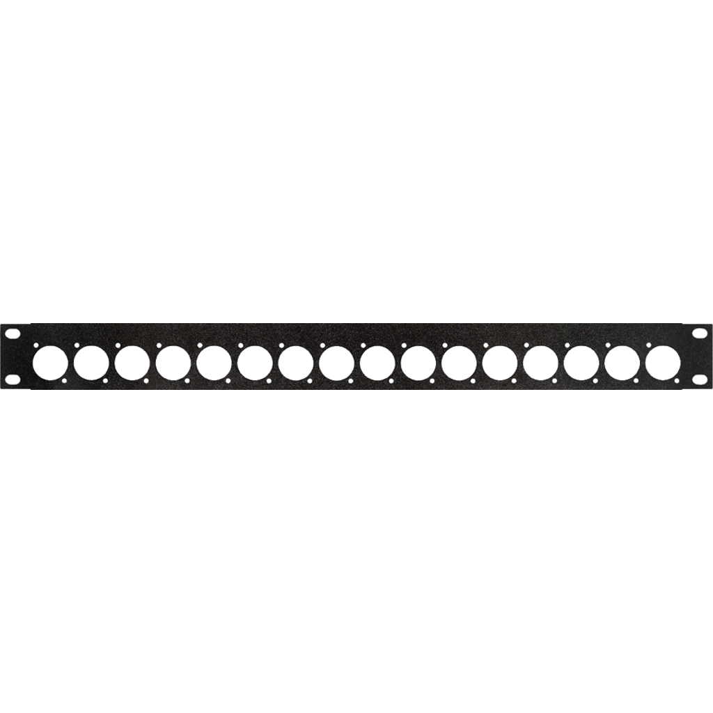 Dreitec 9493 – 19" hullpanel med 16 D-typ hull