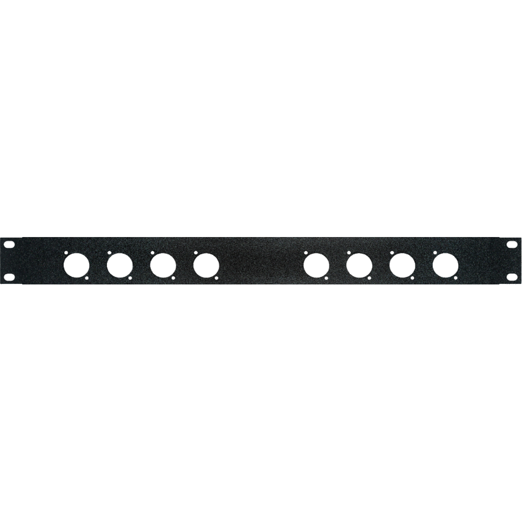 [9499] Dreitec 9499 – 19" hullpanel i stål med 8 D-typ hull