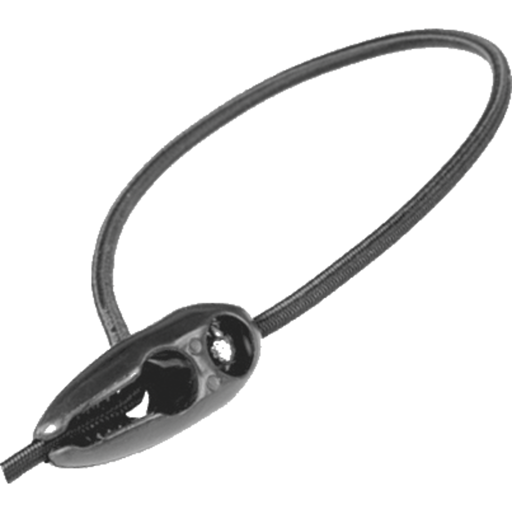 Dreitec 9321-SW – Spannflex gummitau med låsemekanisme, svart 500 mm Ø 5,0 mm