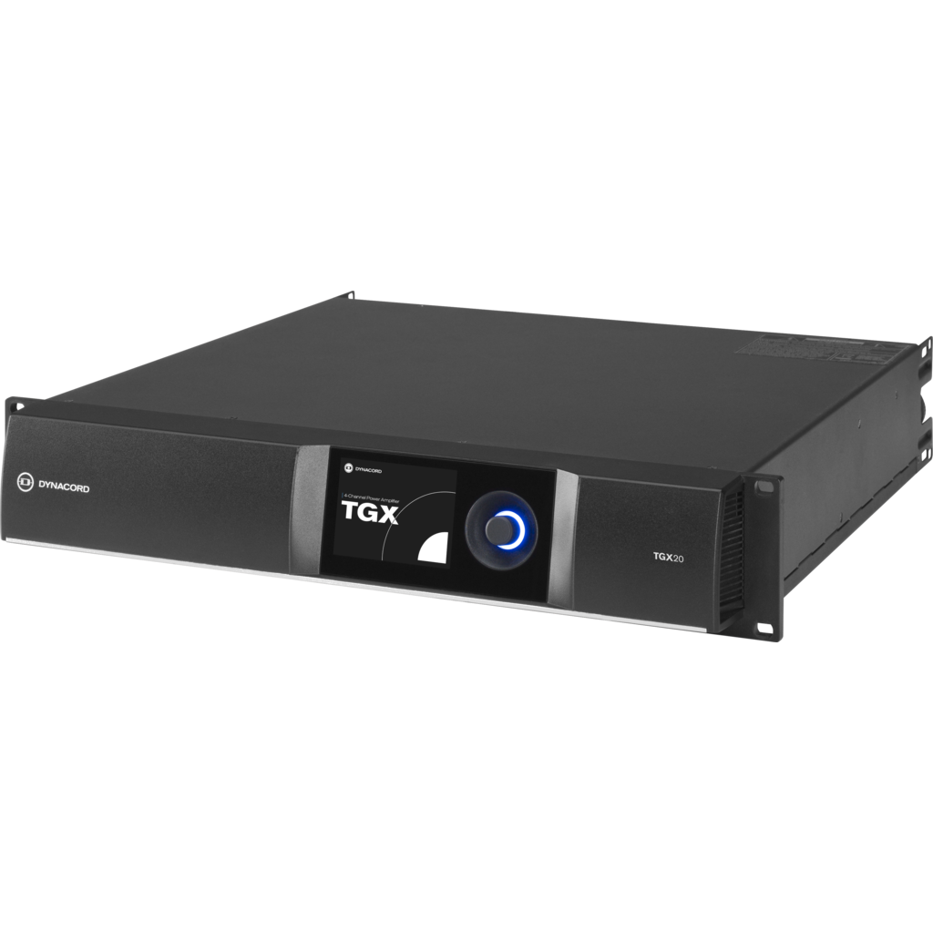 Dynacord TGX20 – 4-kanals DSP-forsterker 4 × 5000 W for live-lydapplikasjoner 