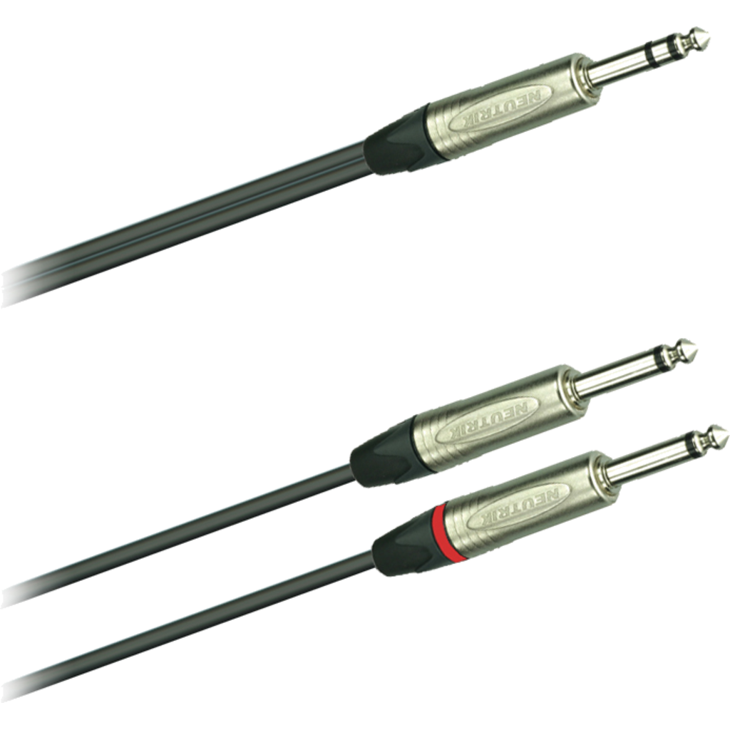 Dreitec 63110 – Y-Audio-kabel Neutrik NP3X til 2 × NP2X