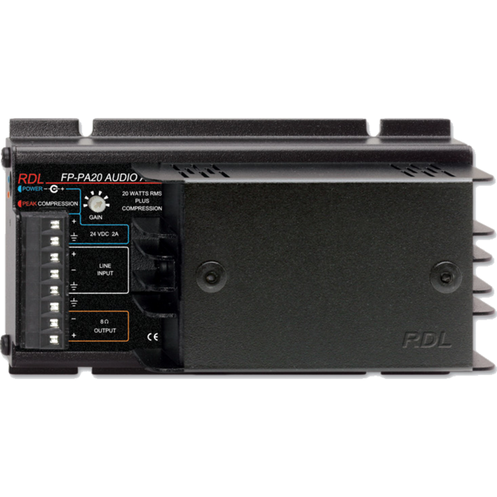 [FP-PA20] RDL FP-PA20 er en kompakt 20 W mono-forsterker for 8 Ω høyttalere