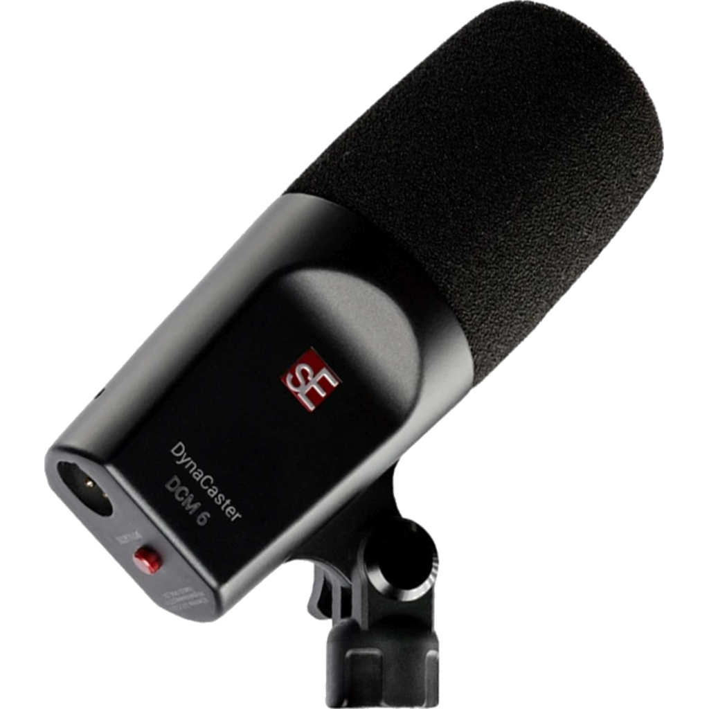 sE Electronics DynaCaster DCM6 – Aktiv dynamisk mikrofon med innebygd DYNAMITE-forsterker (+30 dB gain)