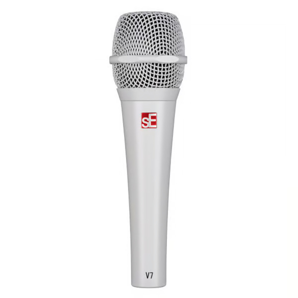 [V7-WHITE] sE Electronics V7 WHITE – Dynamisk superkardioid vokalmikrofon i hvit finish for live og studio