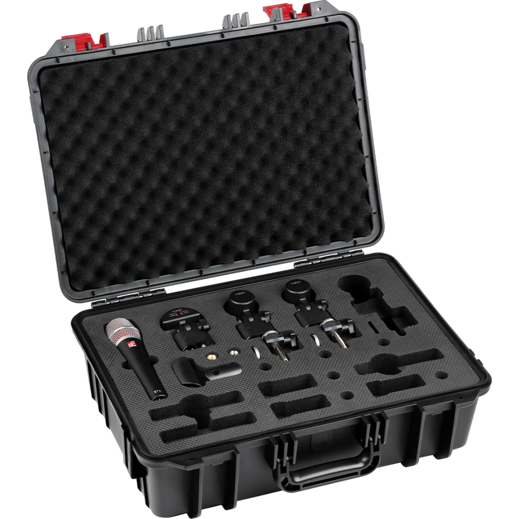 sE Electronics V PACK VENUE STANDARD – Trommemikrofonsystem med V Series mikrofoner og koffert 