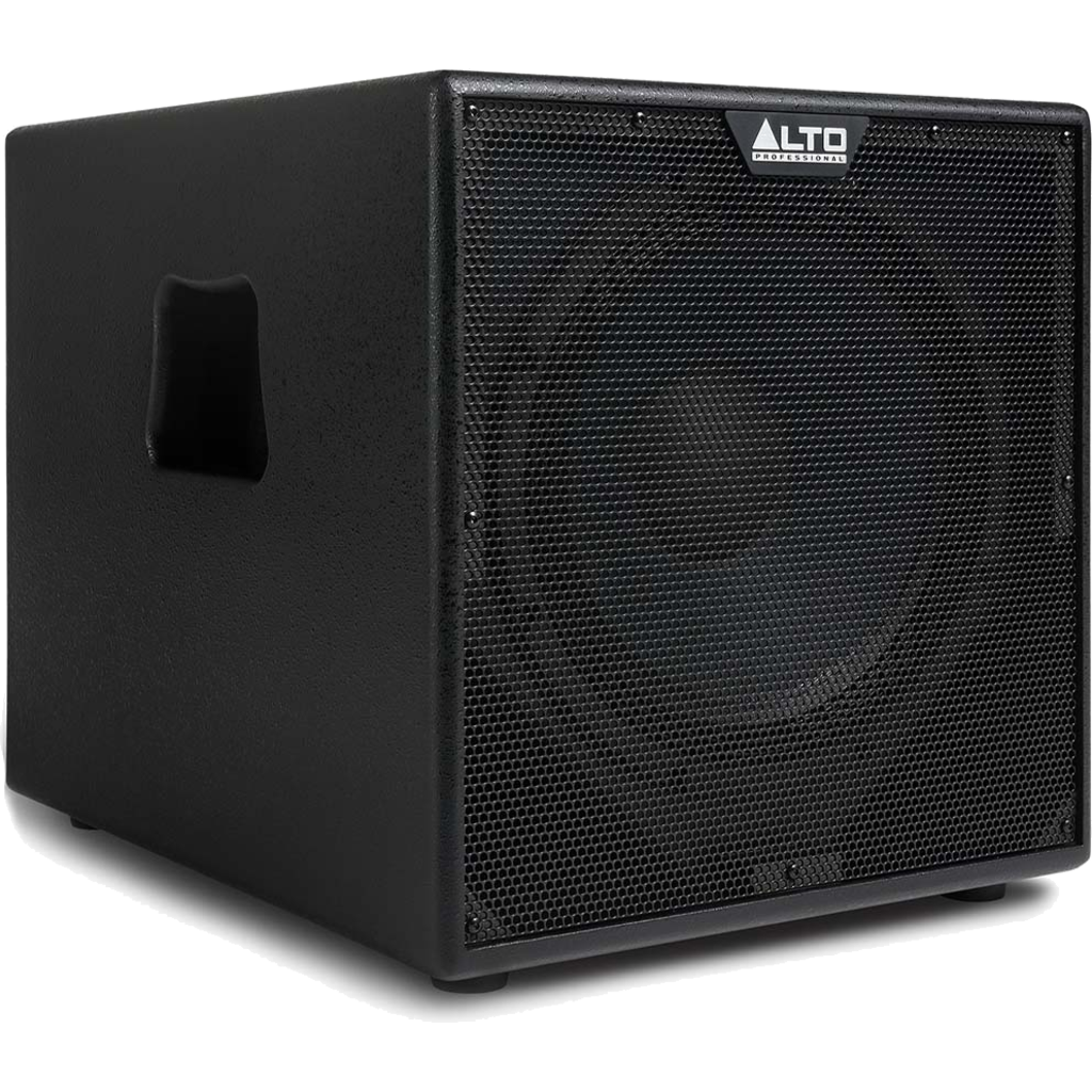 Alto Professional TX12S er en 900 W aktiv 12" subwoofer med DSP og kompakt design for kraftig og presis bassgjengivelse.