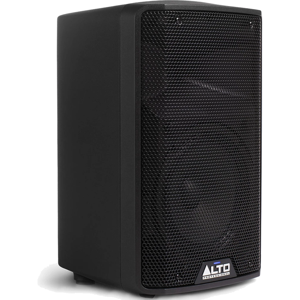 Alto Professional TX408 er en kompakt 8" aktiv høyttaler med Bluetooth og 350 watt effekt, ideell for mobil lyd og små arrangementer.