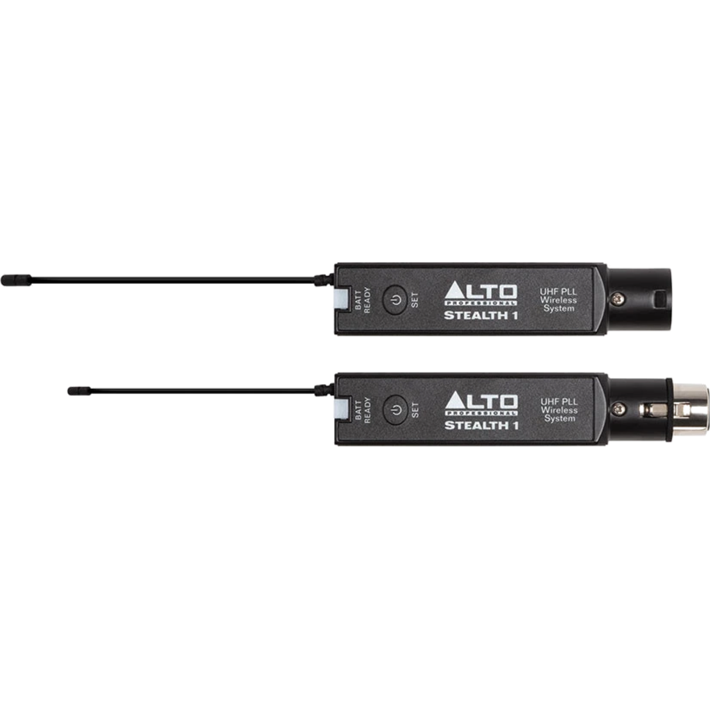 Alto Professional Stealth 1 er et kompakt UHF-basert trådløst system som gjør enhver XLR-tilkobling trådløs.