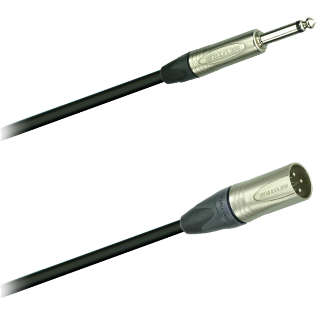 Dreitec 17280 Instrument-/Audio-kabel Neutrik NP2X – NC3MXX (Jack–XLR han)