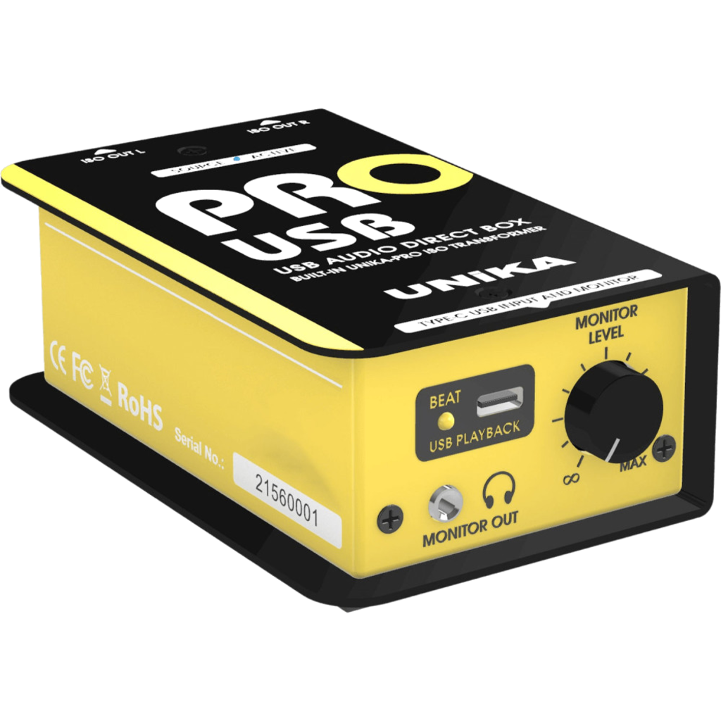 [28737] UNiKA PRO-USB – USB DAC DI-boks med isolasjonstransformator (smarttelefon, nettbrett, PC/Mac)
