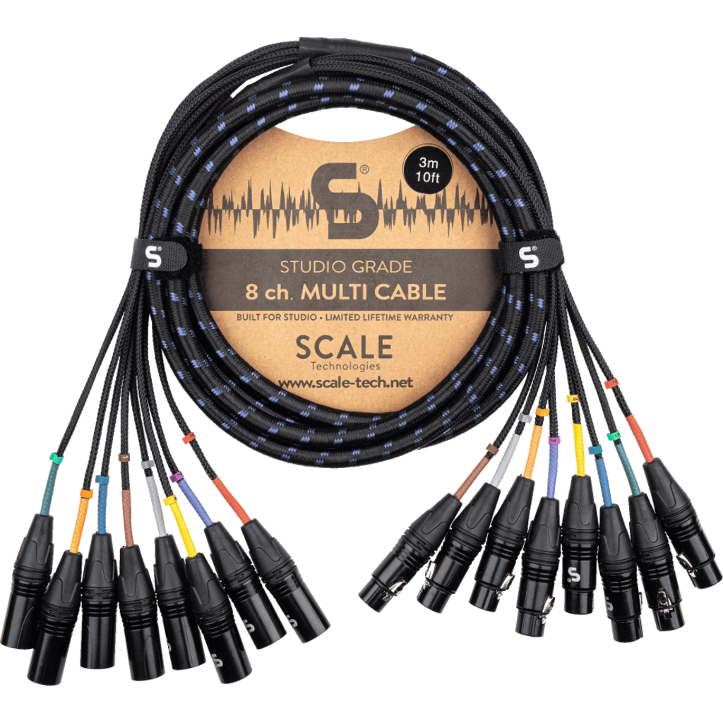 Scale SG8-FM – “Studio Grade” 8-kanals XLR multikabel (hunn–hann)
