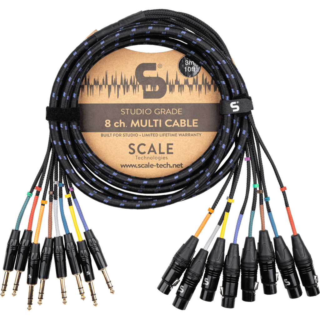 Scale SG8-FTR er en 8-kanals multikabel fra Scale Technologies for profesjonell studiobruk