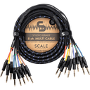 Scale SG8-TRS er en “Studio Grade” 8-kanals analog multikabel (TRS-TRS)
