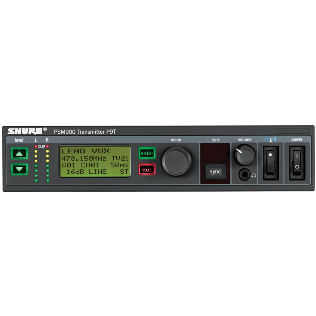 Shure PSM900 P9T – profesjonell In-Ear-sender med overlegen lyd og stabil RF-ytelse