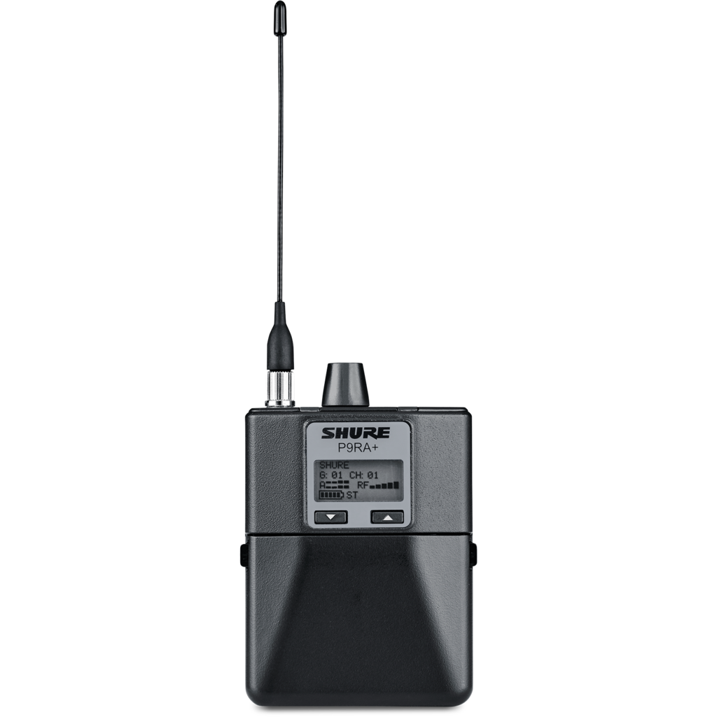 Shure P9RA+ – profesjonell bodypack-receiver for PSM900 in-ear systemer