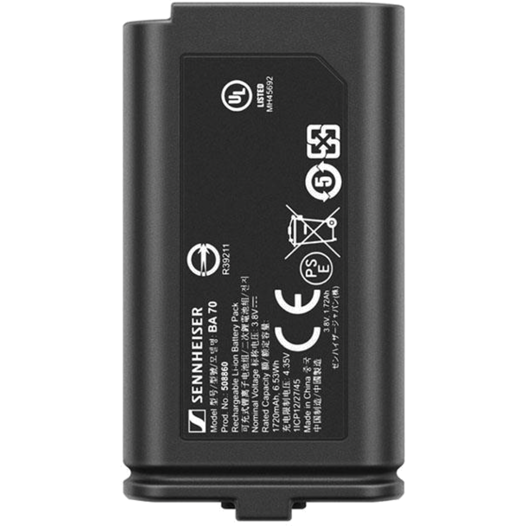 Sennheiser 508860 BA 70 – Oppladbart batteri for EW-D og EW-DX systemer