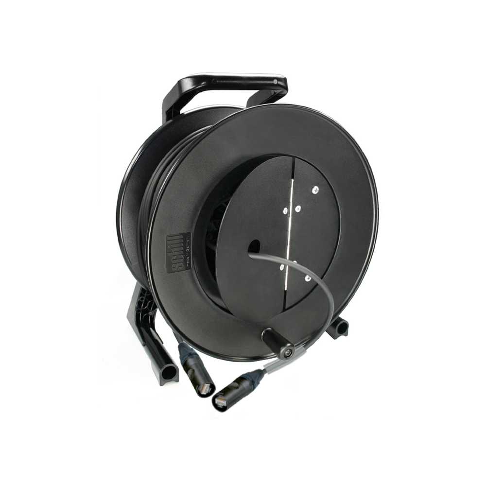 [88755-80] Dreitec Kabeltrommel med Long Range Cat 5e og klappdeksel – Schill GT310, Neutrik etherCON til etherCON (80m)