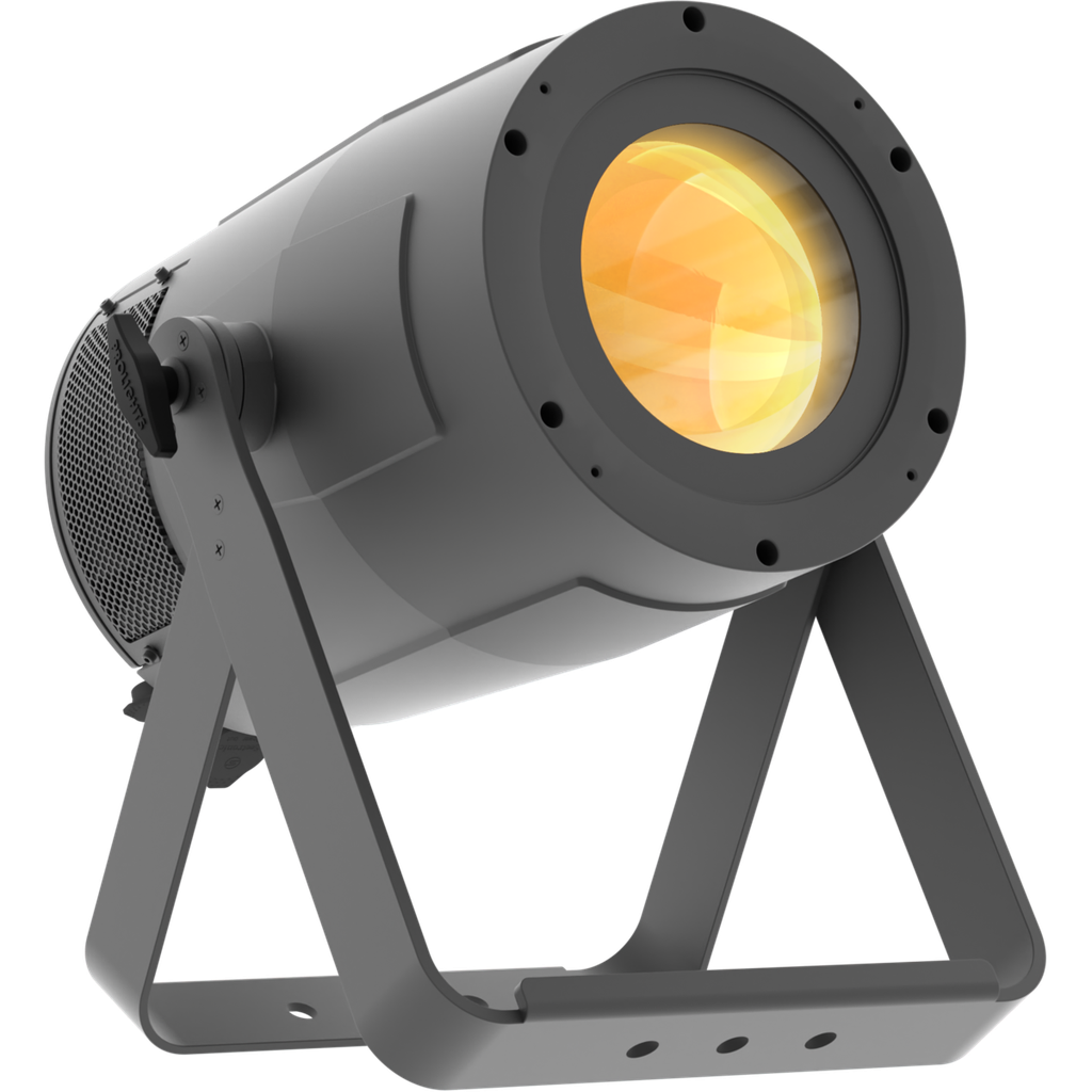 Prolights PIXIEZOOMXB er en IP65-klassifisert LED-lampe med kraftig 280 W RGB + Warm White-lyskilde og motorisert zoom fra 7°–42°