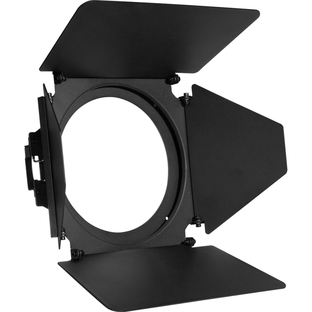 [PIXIEZOOMXBBD-ML] Prolights PIXIEZOOMXBBD er en låvedør med fire justerbare flapper for presis forming av lysstrålen på Pixie ZoomXB