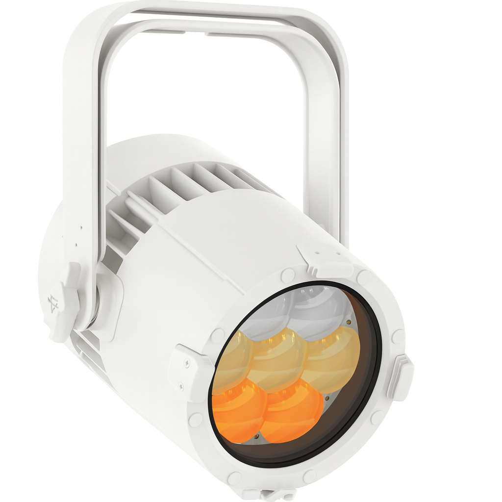 Prolights ASTRAPAR7ZIPWH LED Par, IP65 7 x 40W RGB+WW, 4.5 - 53° zoom, Hvit