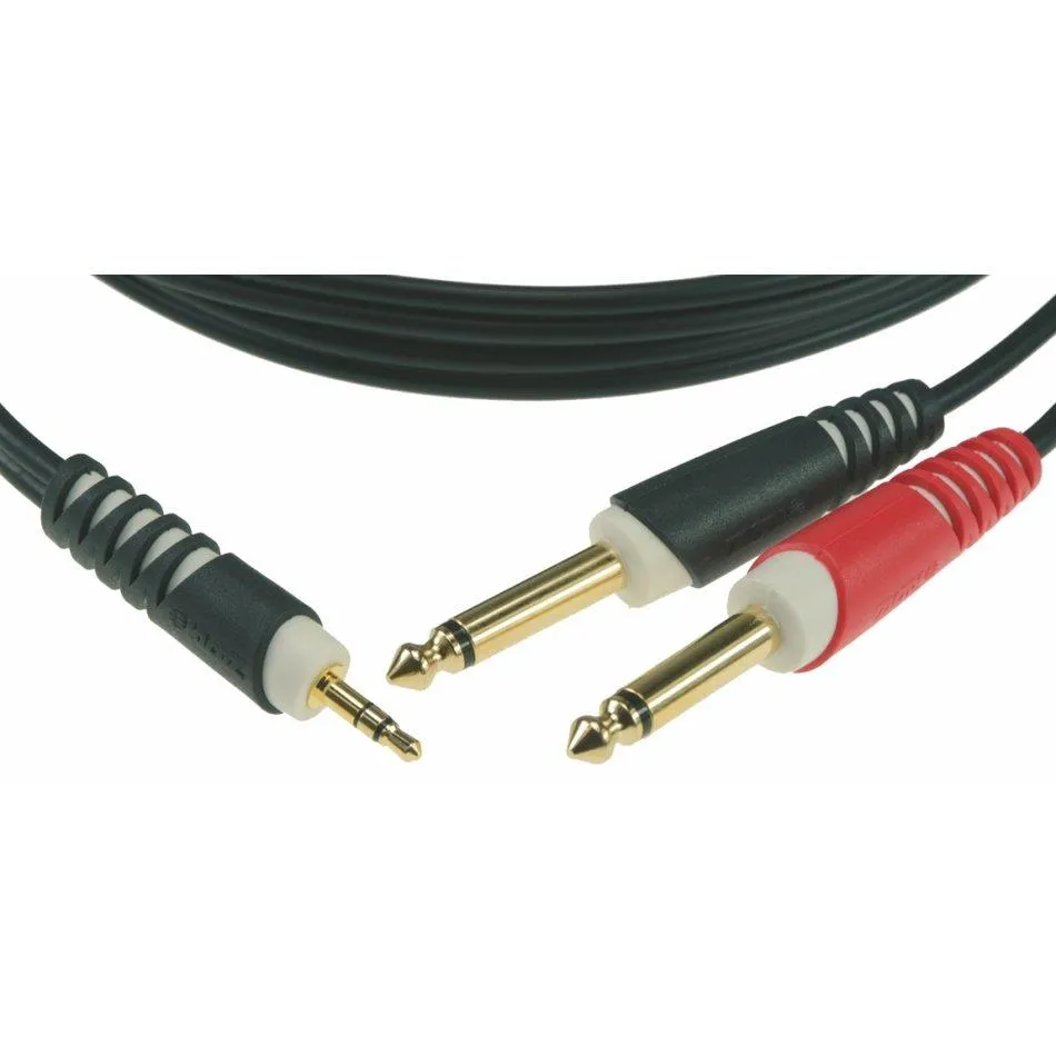 Klotz Y-kabel Stereo Minijack - X2 Jack mono