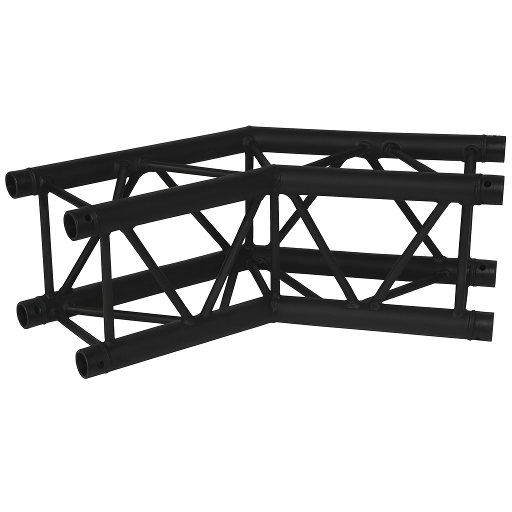 Prolyte H30V-C005 Firkant hjørne 2-Veis 135°, Alu, Ø48x3mm, Sort