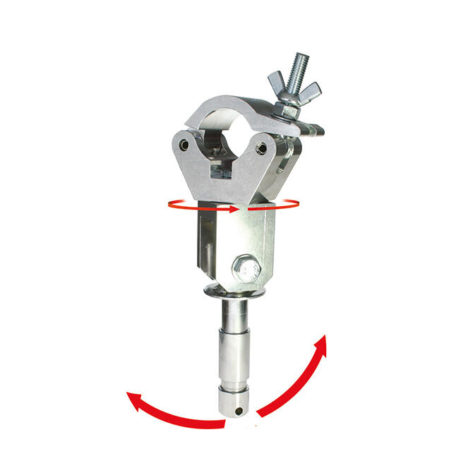 [182035] Doughty T57227 Articulated Big Ben Clamp – 48–51 mm, WLL 200 kg, sølv 