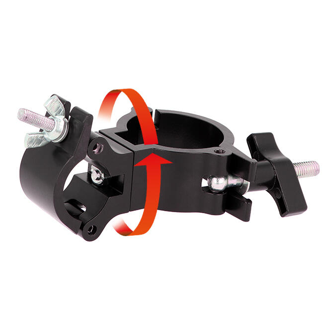 [182072] Doughty T5813301 Super Lightweight to Atom Swivel Combo – 48–51 mm til 32 mm, WLL 100 kg, sort 