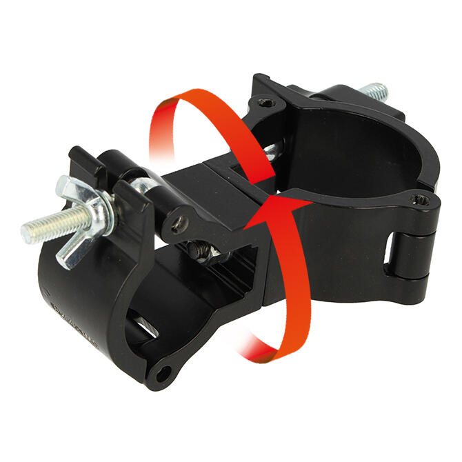 [182073] Doughty T5813401 Super Lightweight to Atom Swivel Combo – 48–51 mm til 35 mm, WLL 100 kg, sort 