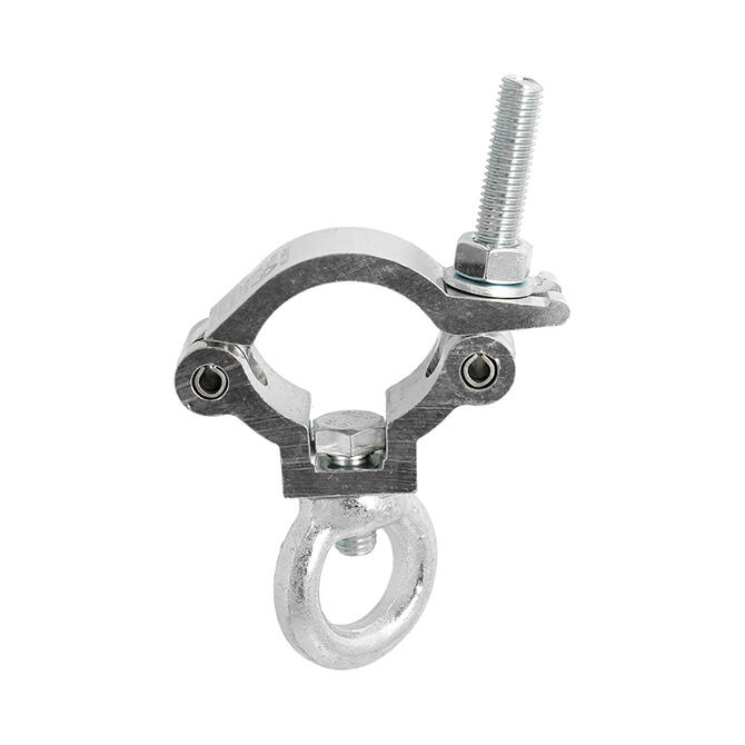 [182046] Doughty T58089 Slimline Lightweight Hanging Clamp med øye – 48–51 mm, WLL 300 kg, sølv 