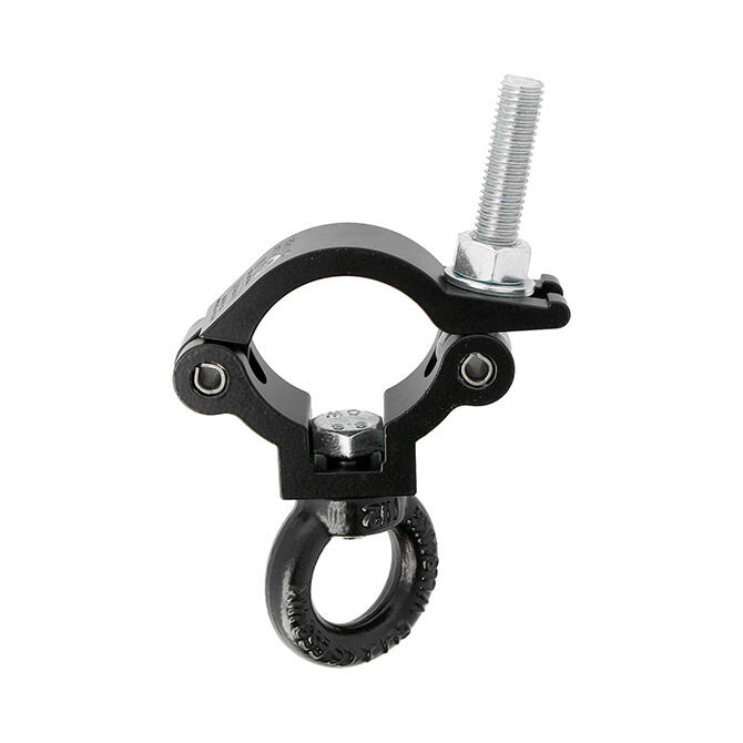 [182047] Doughty T58090 Slimline Lightweight Hanging Clamp med øye – 48–51 mm, WLL 300 kg, sort 