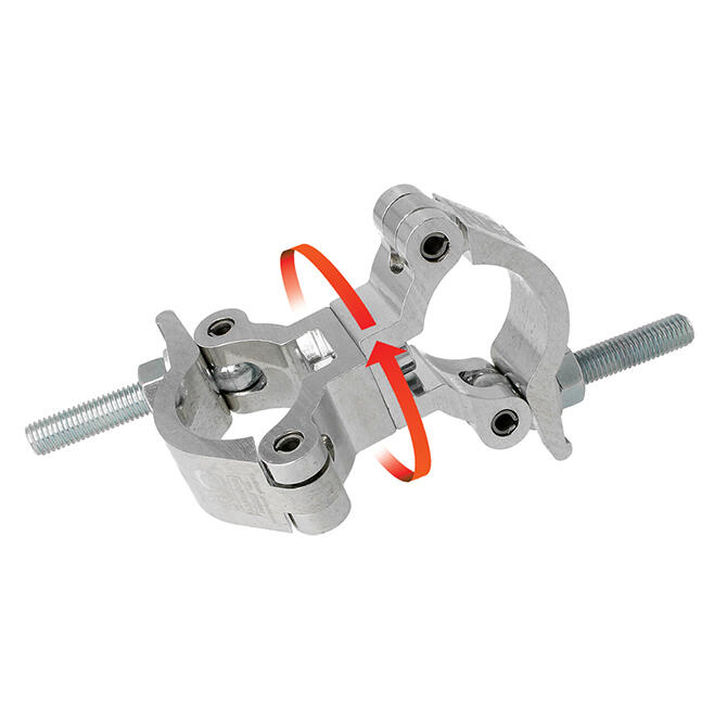 [182052] Doughty T58098 Slimline Lightweight Swivel Coupler – 48–51 mm, WLL 300 kg, sølv 