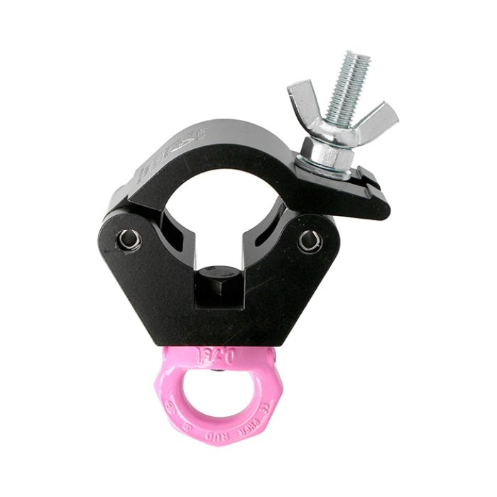 [156339] Doughty T57204 Hanging Clamp med Pink Eye – 48–51 mm, WLL 750 kg, sort 